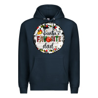Navy christmas  santas favourite Premium Hoodie - AdoDesignShop