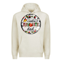 Oatmeal Heather christmas  santas favourite Premium Hoodie - AdoDesignShop