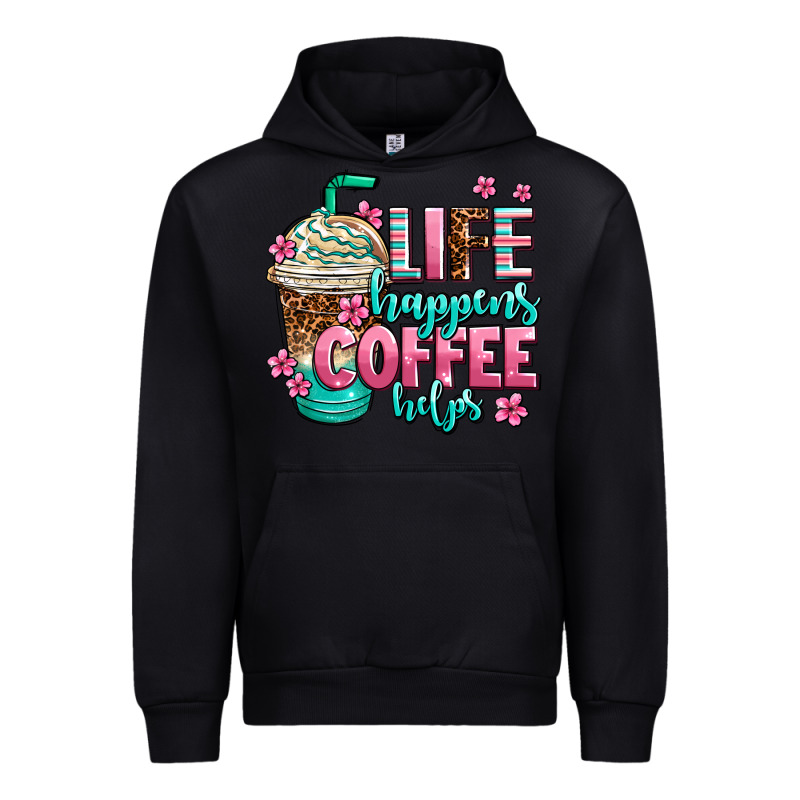 Life Happens Coffee  Helps Urban Hoodie by AdoDesignShop | Teevron