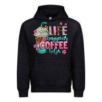 Black life happens coffee  helps Urban Hoodie - AdoDesignShop