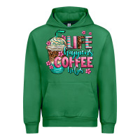 Emerald life happens coffee  helps Urban Hoodie - AdoDesignShop