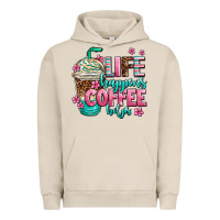 Pigment French Oak life happens coffee  helps Urban Hoodie - AdoDesignShop