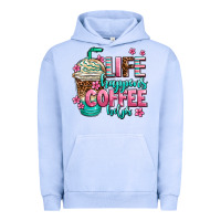 Pigment Grape Ice life happens coffee  helps Urban Hoodie - AdoDesignShop