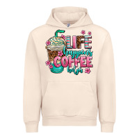Sandshell life happens coffee  helps Urban Hoodie - AdoDesignShop