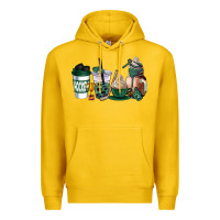 Lemon hunter green hockey coffee cups Premium Hoodie - AdoDesignShop