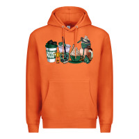 Carrot hunter green hockey coffee cups Premium Hoodie - AdoDesignShop