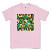 Bubblegum Pink avacado with turquoise and leopard background mug coaster Classic Tee - BarkalooDesign