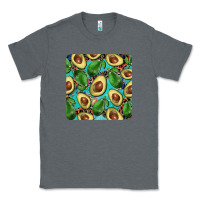 Charcoal Heather avacado with turquoise and leopard background mug coaster Classic Tee - BarkalooDesign