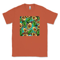 Copper avacado with turquoise and leopard background mug coaster Classic Tee - BarkalooDesign