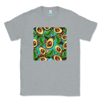 Heather Grey avacado with turquoise and leopard background mug coaster Classic Tee - BarkalooDesign