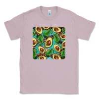 Lilac avacado with turquoise and leopard background mug coaster Classic Tee - BarkalooDesign