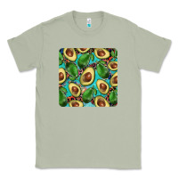 Matcha avacado with turquoise and leopard background mug coaster Classic Tee - BarkalooDesign