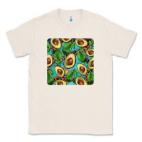 Natural avacado with turquoise and leopard background mug coaster Classic Tee - BarkalooDesign