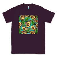 Plum avacado with turquoise and leopard background mug coaster Classic Tee - BarkalooDesign