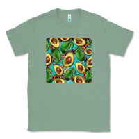 Sage avacado with turquoise and leopard background mug coaster Classic Tee - BarkalooDesign