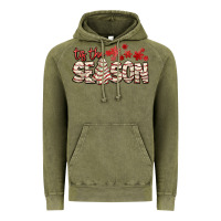 Vintage Olive tis the season with christmas cake Vintage Hoodie - AdoDesignShop