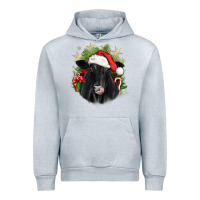 Heather Grey christmas black angus Urban Hoodie - JahusDesignShop