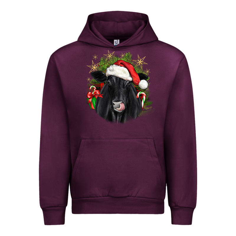 Christmas Black Angus Urban Hoodie by JahusDesignShop | Teevron