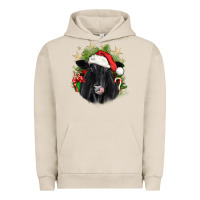 Pigment French Oak christmas black angus Urban Hoodie - JahusDesignShop