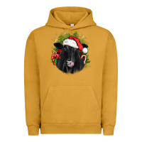Pigment Peanut Butter christmas black angus Urban Hoodie - JahusDesignShop