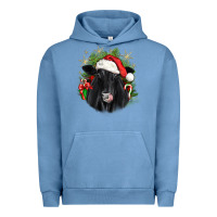 Pigment Pebble Blue christmas black angus Urban Hoodie - JahusDesignShop