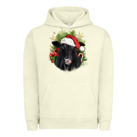 Pigment Pistachio christmas black angus Urban Hoodie - JahusDesignShop
