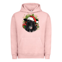 Pigment Salmon christmas black angus Urban Hoodie - JahusDesignShop