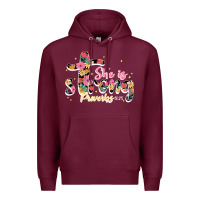Burgundy she is strong proverbs 31 25 Premium Hoodie - JahusDesignShop