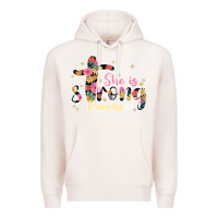 Pale Pink she is strong proverbs 31 25 Premium Hoodie - JahusDesignShop