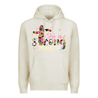 Oatmeal Heather she is strong proverbs 31 25 Premium Hoodie - JahusDesignShop