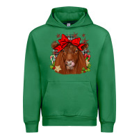 Emerald christmas red angus Urban Hoodie - JahusDesignShop