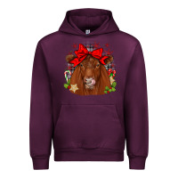 Mauve Wine christmas red angus Urban Hoodie - JahusDesignShop