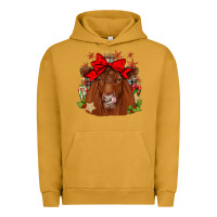 Pigment Peanut Butter christmas red angus Urban Hoodie - JahusDesignShop