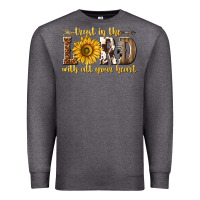 Charcoal Heather Trust in the lord with all your heart Premium Sweatshirt - texasbilliewilder