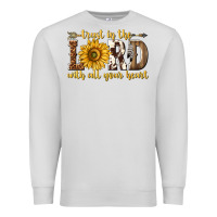 Dove Grey Trust in the lord with all your heart Premium Sweatshirt - texasbilliewilder