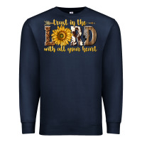 Navy Trust in the lord with all your heart Premium Sweatshirt - texasbilliewilder