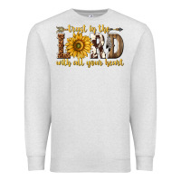 Oatmeal Heather Trust in the lord with all your heart Premium Sweatshirt - texasbilliewilder