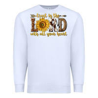 White Trust in the lord with all your heart Premium Sweatshirt - texasbilliewilder