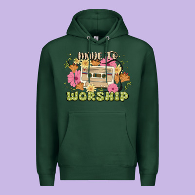 Made To Worship Premium Hoodie Designed By Jahusdesignshop