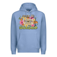 Colony Blue made to worship Premium Hoodie - JahusDesignShop
