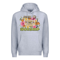 Heather Grey made to worship Premium Hoodie - JahusDesignShop