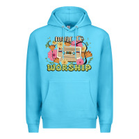 Ocean Blue made to worship Premium Hoodie - JahusDesignShop
