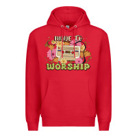 Red made to worship Premium Hoodie - JahusDesignShop