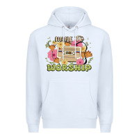 White made to worship Premium Hoodie - JahusDesignShop