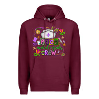 Burgundy picu mardi gras crew Premium Hoodie - AdoDesignShop