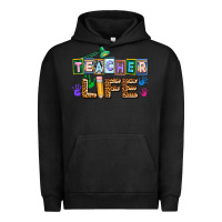 Pigment Black teacher life Urban Hoodie - AdoDesignShop