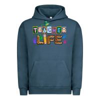 Pigment Midnight Navy teacher life Urban Hoodie - AdoDesignShop