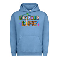 Pigment Pebble Blue teacher life Urban Hoodie - AdoDesignShop