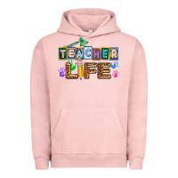 Pigment Salmon teacher life Urban Hoodie - AdoDesignShop