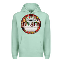 Seafoam custom name santas favorite nurse Premium Hoodie - AdoDesignShop